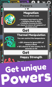 اسکرین شات 3 بازی Idle Superpowers