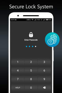 اسکرین شات 3 برنامه Flashlight Locker: photo vault