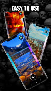 اسکرین شات 2 برنامه Skull Wallpaper Live HD/3D/4K