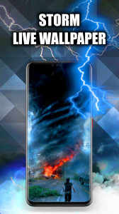 اسکرین شات 1 برنامه Lighting Storm Wallpaper Live