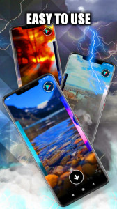 اسکرین شات 2 برنامه Lighting Storm Wallpaper Live