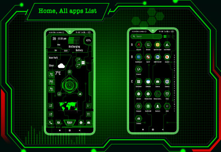 اسکرین شات 3 برنامه Classy Launcher -App lock,Hide