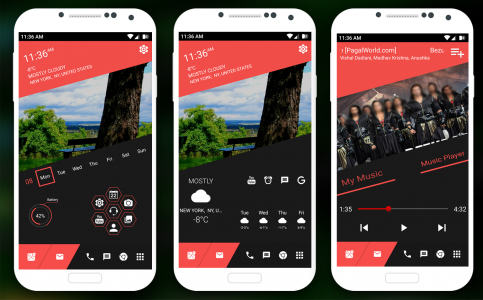 اسکرین شات 5 برنامه Elegant Launcher - AppLock