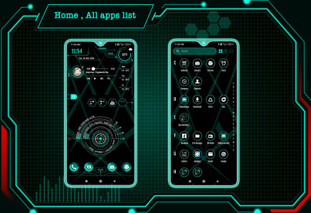 اسکرین شات 3 برنامه Hi-tech launcher 2025