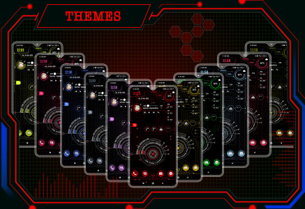 اسکرین شات 2 برنامه Hi-tech launcher 2025
