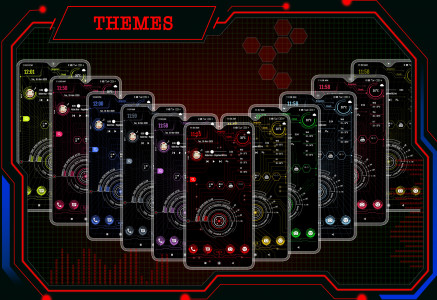 اسکرین شات 2 برنامه Hi-tech launcher 2025