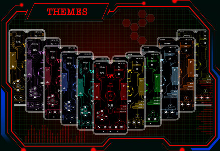 اسکرین شات 2 برنامه Hi-tech Launcher 2 - Future UI