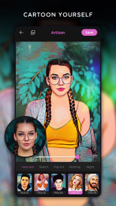 اسکرین شات 5 برنامه Artisan: Cartoon Photo Editor