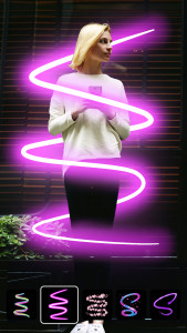 اسکرین شات 4 برنامه Instasquare Photo Editor: Neon