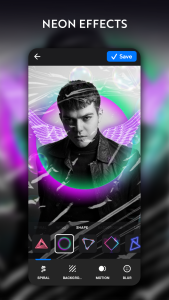 اسکرین شات 2 برنامه NeonArt Photo Editor & Effects