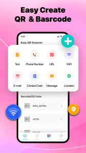 اسکرین شات 2 برنامه Easy QR Scanner - AI QR Create