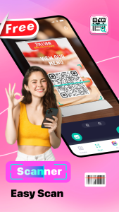 اسکرین شات 1 برنامه Easy QR Scanner - AI QR Create