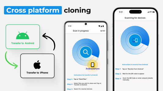 اسکرین شات 8 برنامه Clone Phone - Phone Switch