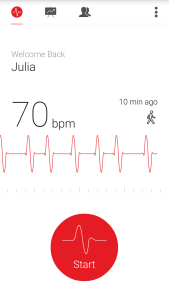 اسکرین شات 2 برنامه Cardiograph - Heart Rate Meter