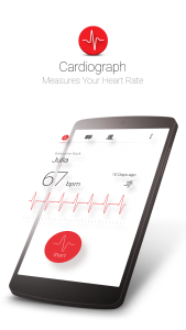 اسکرین شات 1 برنامه Cardiograph - Heart Rate Meter