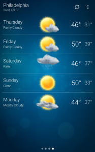 اسکرین شات 3 برنامه Weather