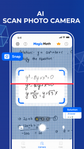 اسکرین شات 2 برنامه Magic Math- Photo Math Scanner