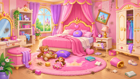 اسکرین شات 6 بازی Princess House Cleanup Girls