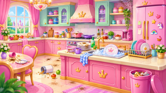 اسکرین شات 4 بازی Princess House Cleanup Girls