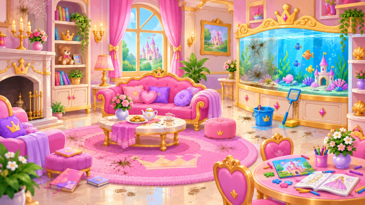 اسکرین شات 1 بازی Princess House Cleanup Girls