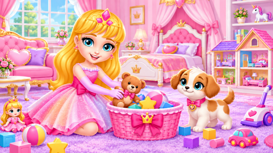 اسکرین شات 1 بازی My Princess Dollhouse Games