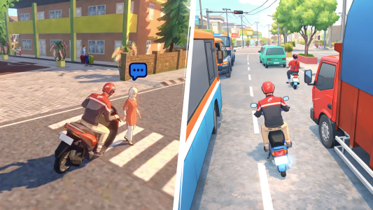 اسکرین شات 2 بازی Ojol Life: Food Delivery Game