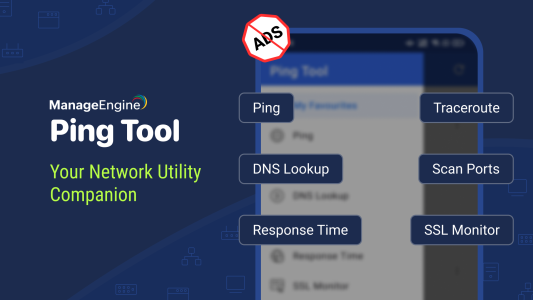 اسکرین شات 1 برنامه Ping Tool - DNS, Port Scanner