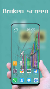 اسکرین شات 4 برنامه Fire electric screen prank