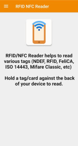 اسکرین شات 1 برنامه NFC app for Android - RFID NFC Tools tag