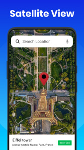 اسکرین شات 2 برنامه Street View Live Satellite Map