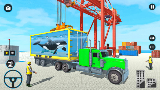 اسکرین شات 2 بازی Sea Animal Transport Truck 3D