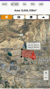 اسکرین شات 3 برنامه مساحت سنج دقیق (جی پی اس زمین)