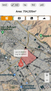 اسکرین شات 4 برنامه مساحت سنج دقیق (جی پی اس زمین)