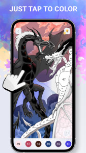 اسکرین شات 8 برنامه Paint by numbers - Color book