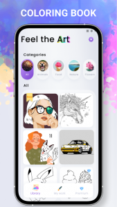 اسکرین شات 1 برنامه Paint by numbers - Color book