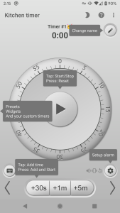 اسکرین شات 1 برنامه Kitchen Multi-Timer