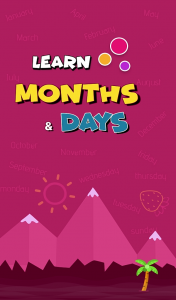 اسکرین شات 1 برنامه Learn Months and Days