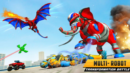اسکرین شات 3 بازی Police Dragon Robot Car Game