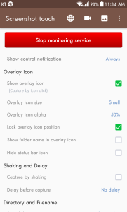 اسکرین شات 1 برنامه Screenshot touch
