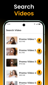 اسکرین شات 2 برنامه X Video Downloader - HD Player