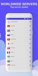 اسکرین شات 2 برنامه Mega VPN - Unlimited Unblock Free Proxy VPN