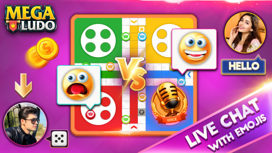 Mega Ludo-Voice Chat Ludo Room — تصویر 6
