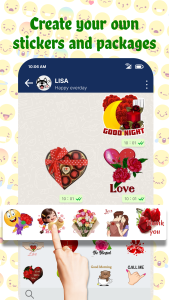 اسکرین شات 1 برنامه TextSticker for WAStickerApps