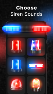 اسکرین شات 2 برنامه Loud Police Siren Police Light