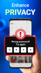 اسکرین شات 3 برنامه App locker: Fingerprint lock