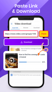 اسکرین شات 2 برنامه Video Downloader app