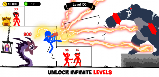 اسکرین شات 1 بازی Stick Hero: Infinity Battle