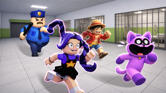 اسکرین شات 1 بازی Prison Escape: 3D Obby Parkour