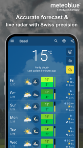 اسکرین شات 1 برنامه meteoblue weather & radar maps