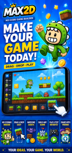 اسکرین شات 1 برنامه Max2D: AI Game Maker Engine